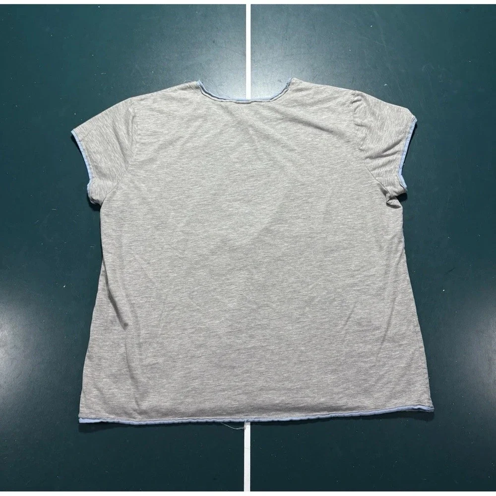 Vintage Looney Tunes Tweety Bird Ringer Tee Women's XL Gray T Shirt Y2K 2000s